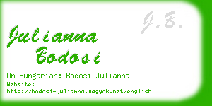 julianna bodosi business card